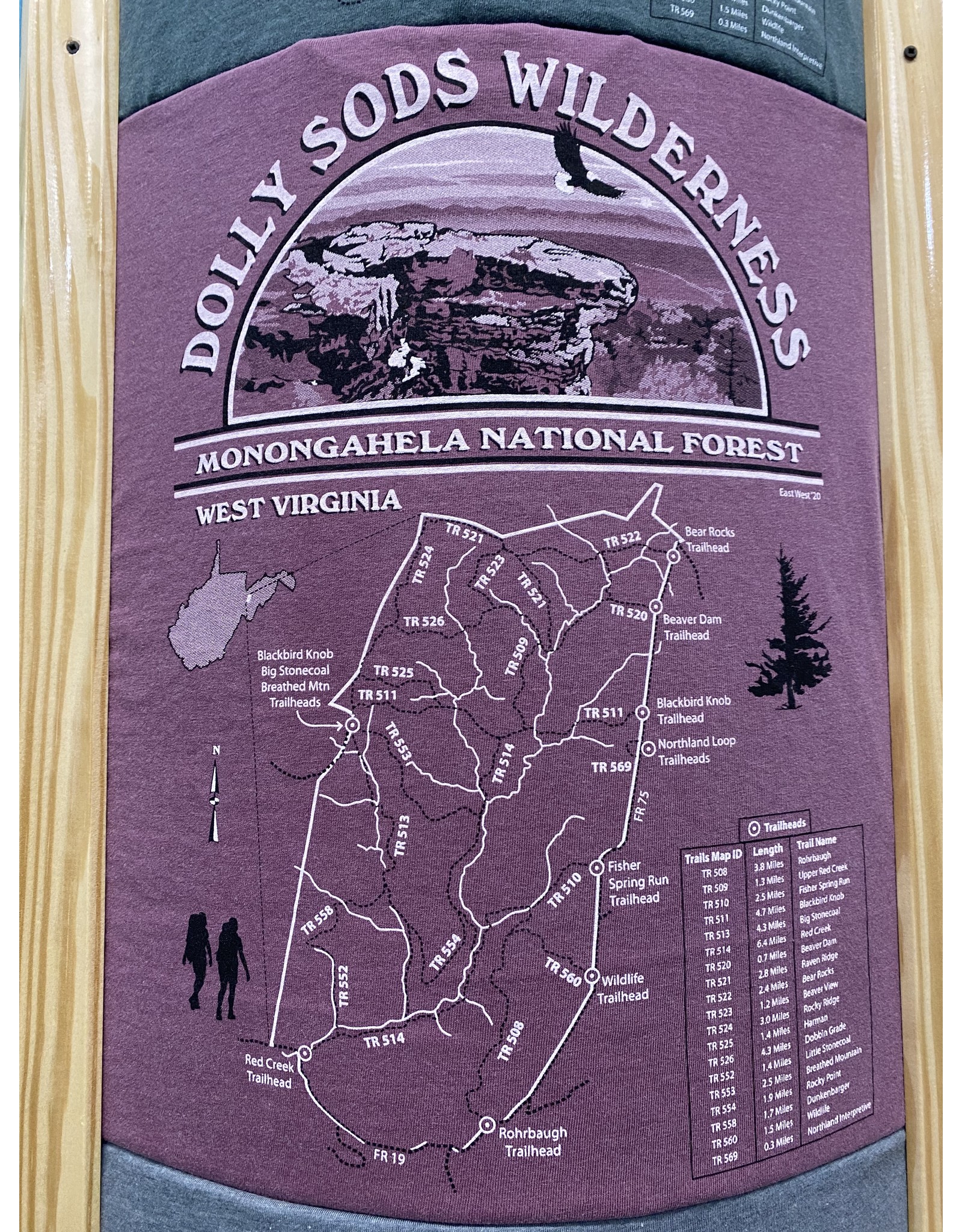 Comfort Colors Dolly Sods Classic Map - Long Sleeve