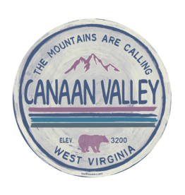 Blue84 Sticker - Canaan Valley, The Mountains Are Calling