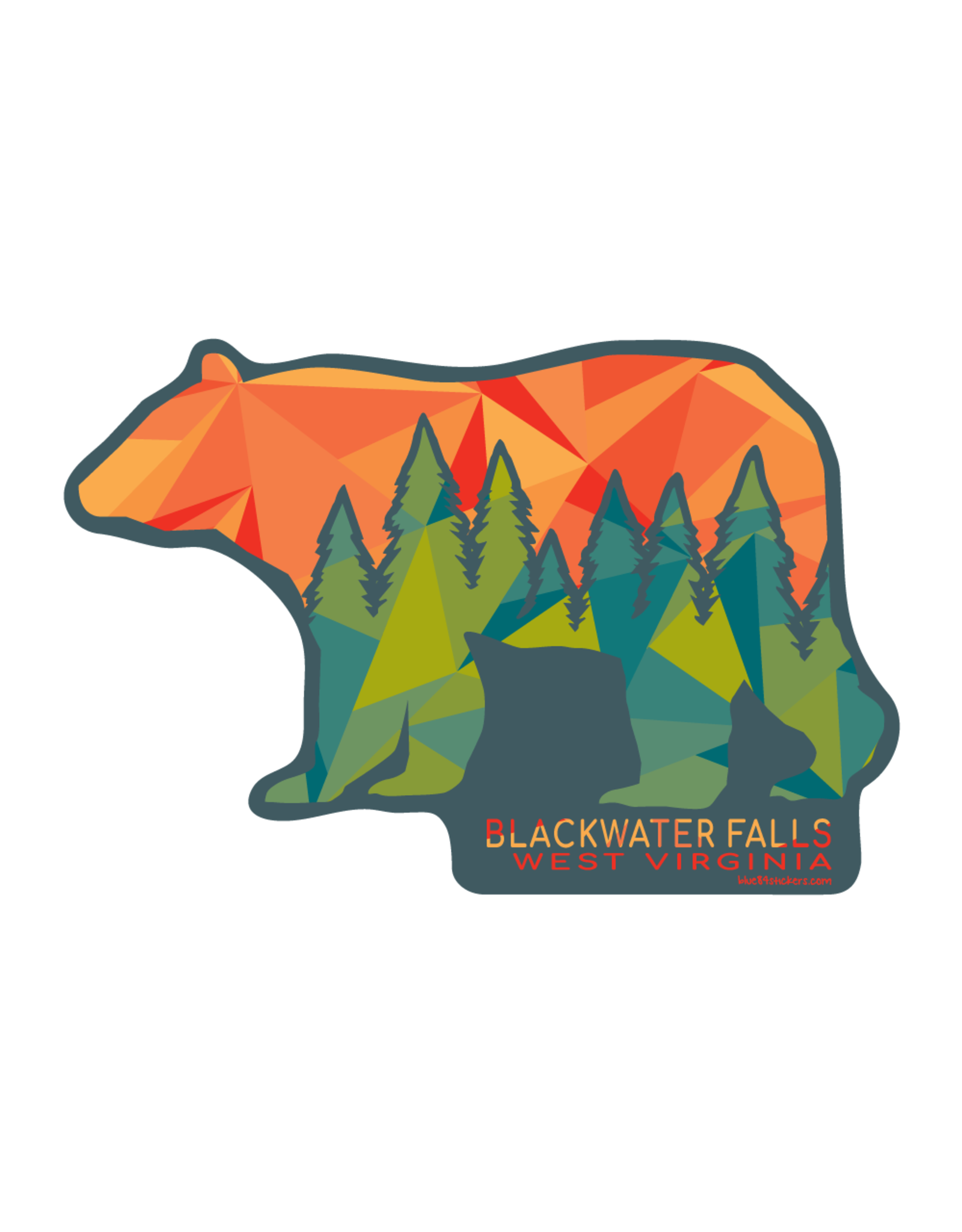 Blue84 Sticker - Blackwater Falls Bear Remnant
