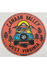 Blue84 Sticker - Canaan Valley - Jeep & Dogs