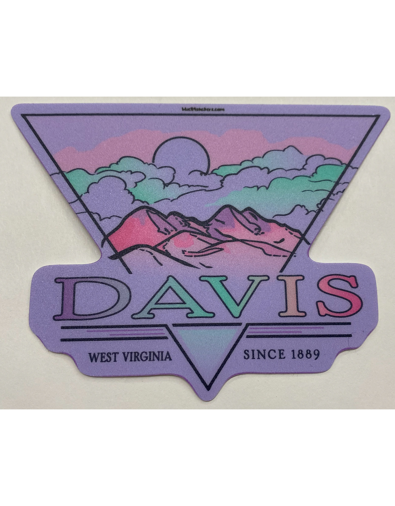 Blue84 Sticker - Davis Purple Mountains