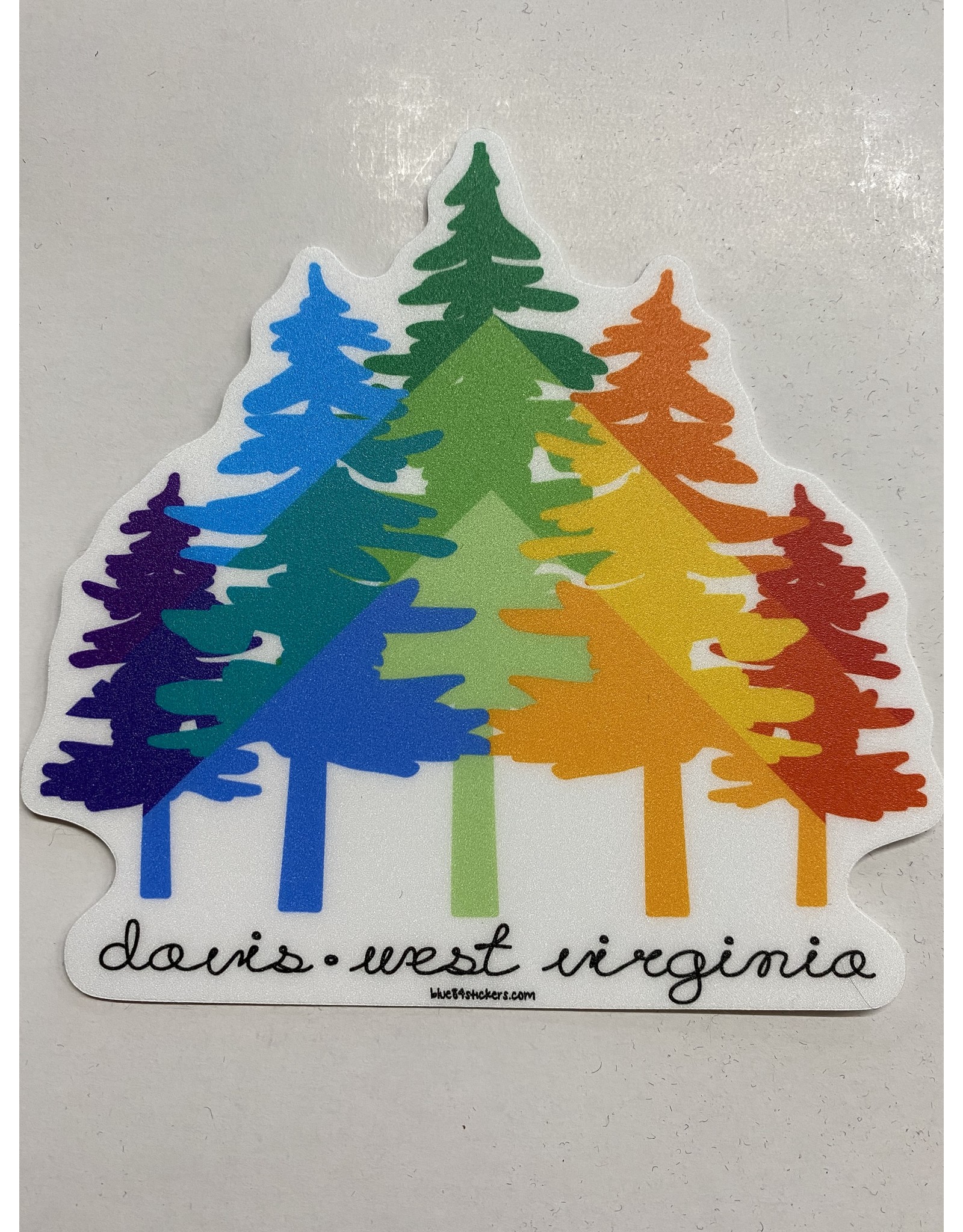 Blue84 Sticker - Rainbow Pines