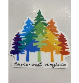 Blue84 Sticker - Rainbow Pines