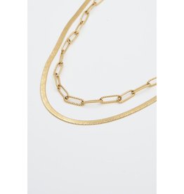 Herringbone Paperclip Necklace