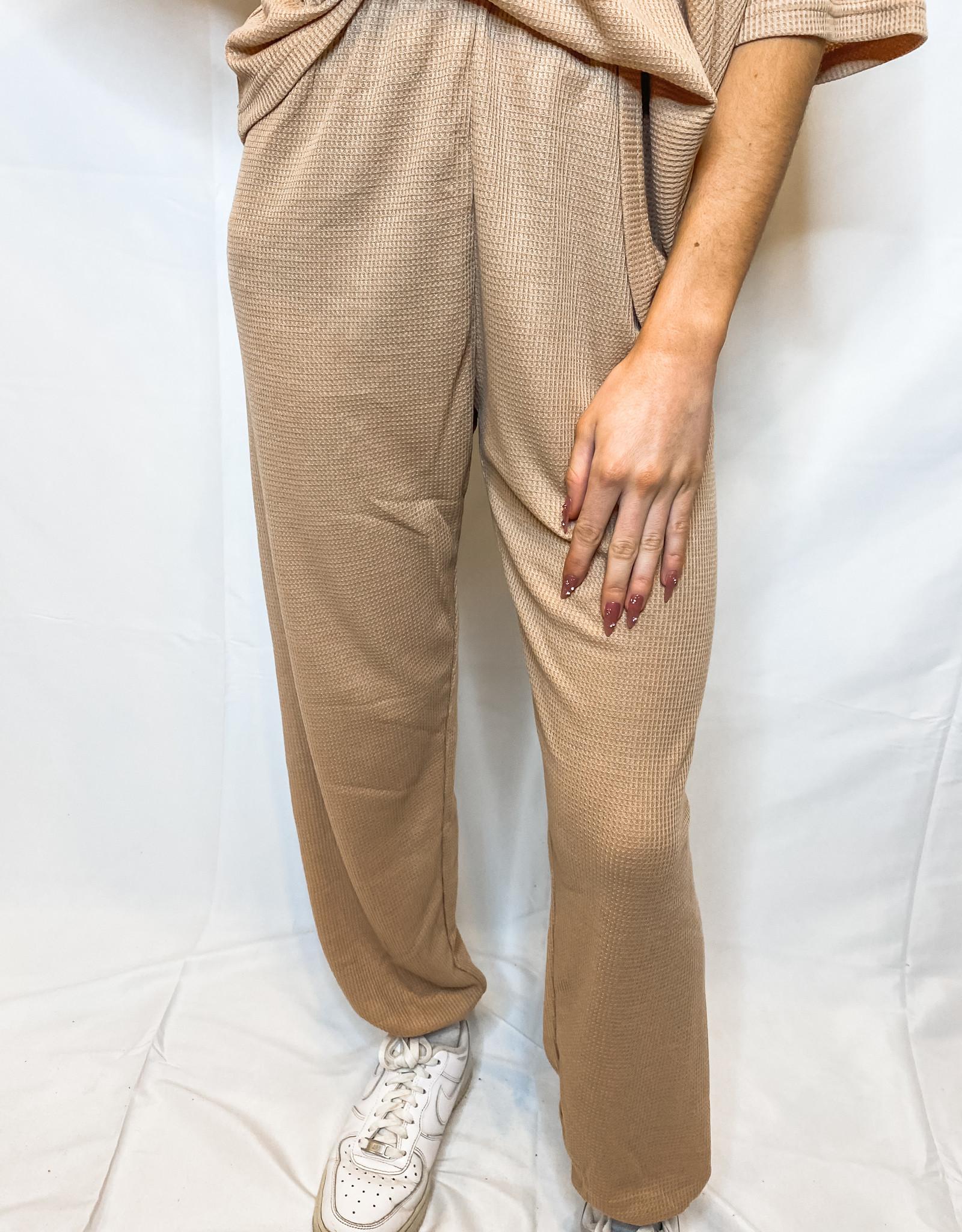 Almond Waffle Casual Joggers