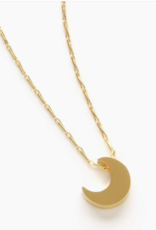 Tiny Crescent Moon Necklace