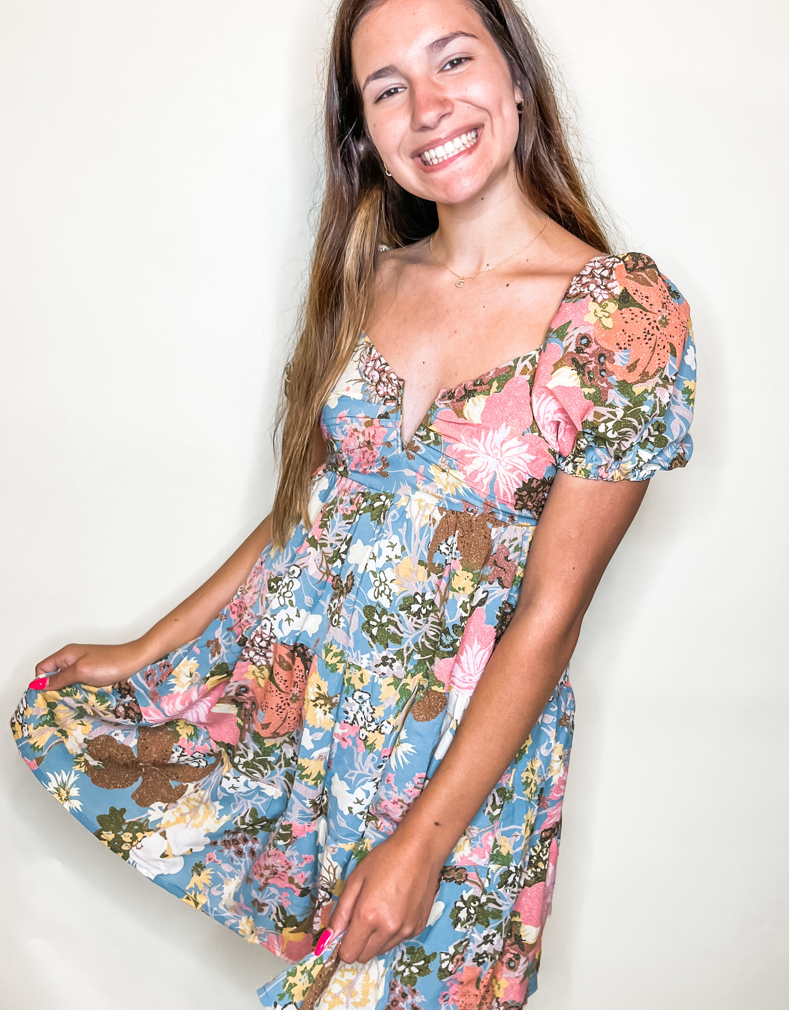 Edgy Floral Dress