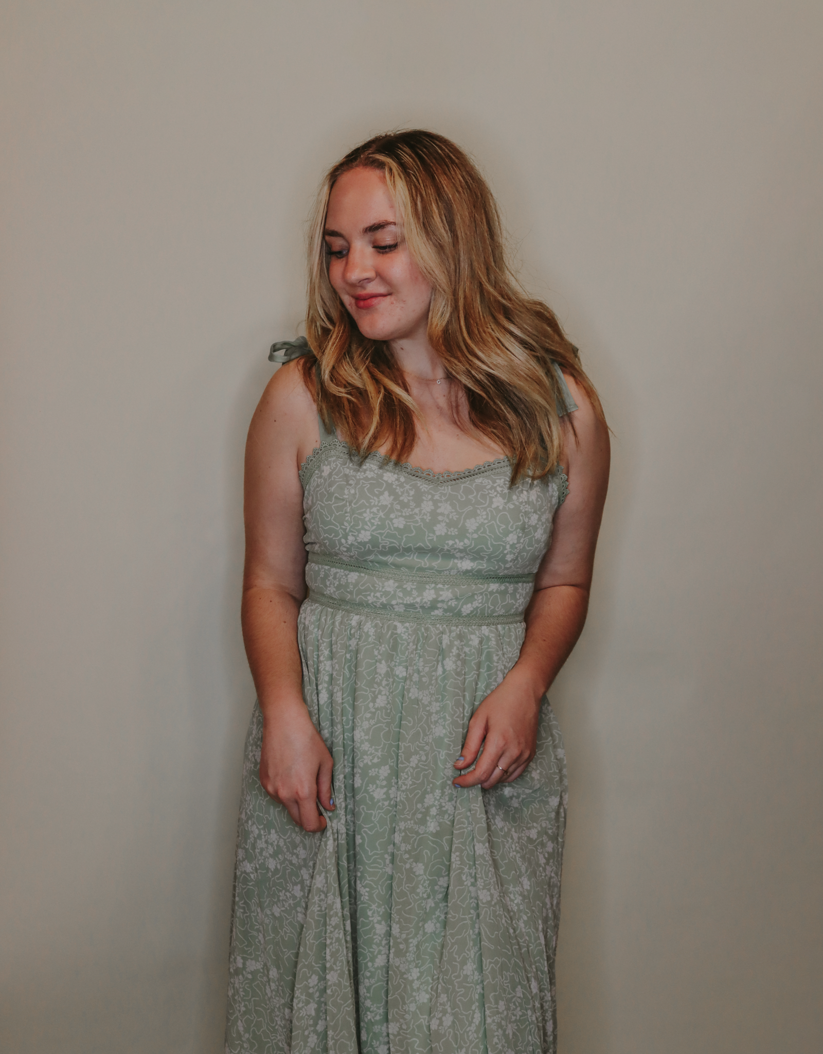 Sage and Lace Maxi Dress