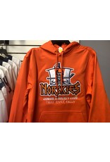 Sport-Tek hief River Falls Norskies Hockey Twill Logo Orange Hoody