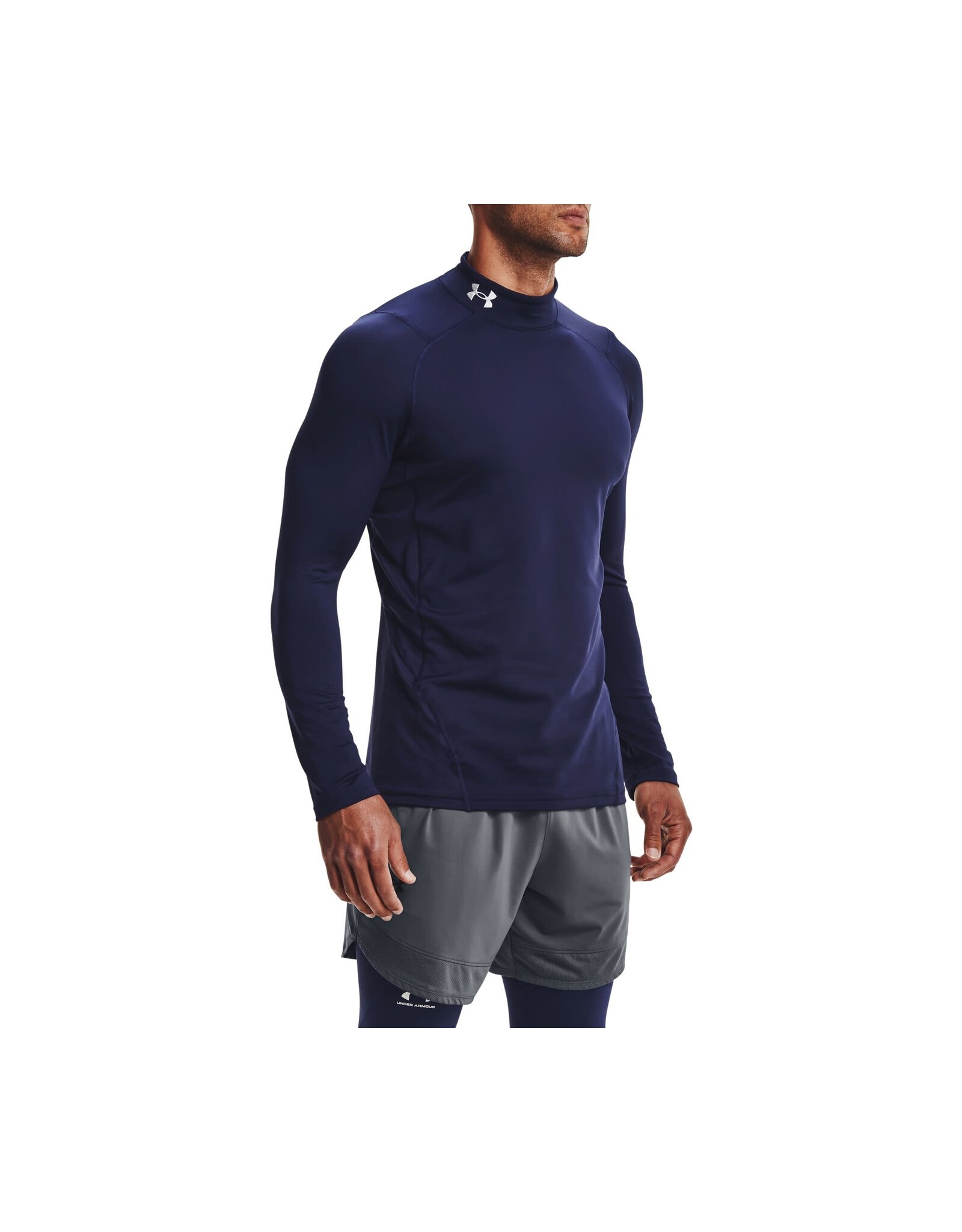 Under Armour Mens Coldgear Armour Compression Mock, Royal