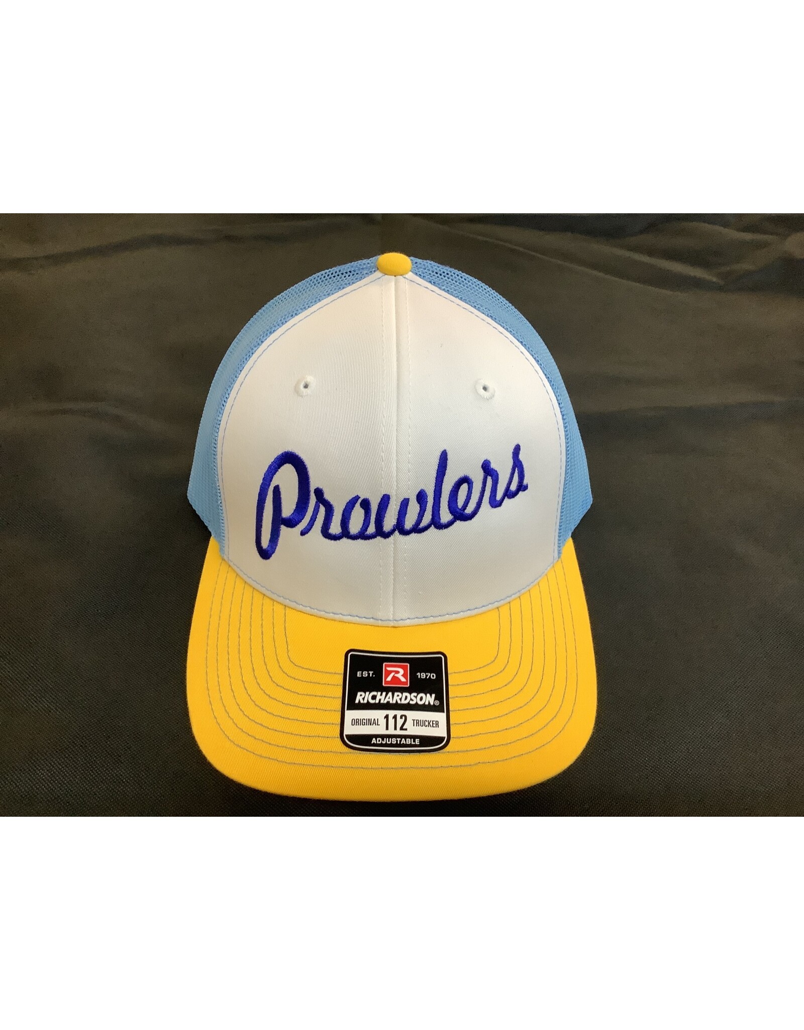 Richardson Prowler Script Font Embroidery 112 Snapback OSFM