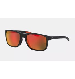 Under Armour Unisex UA Hustle Mirror Sunglasses Matte Black/Gray/Infrared