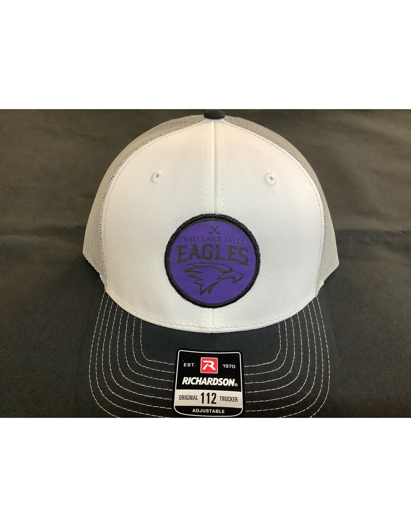 Richardson Red Lake Falls Hockey Purple Patch Snapback Hat OSFM