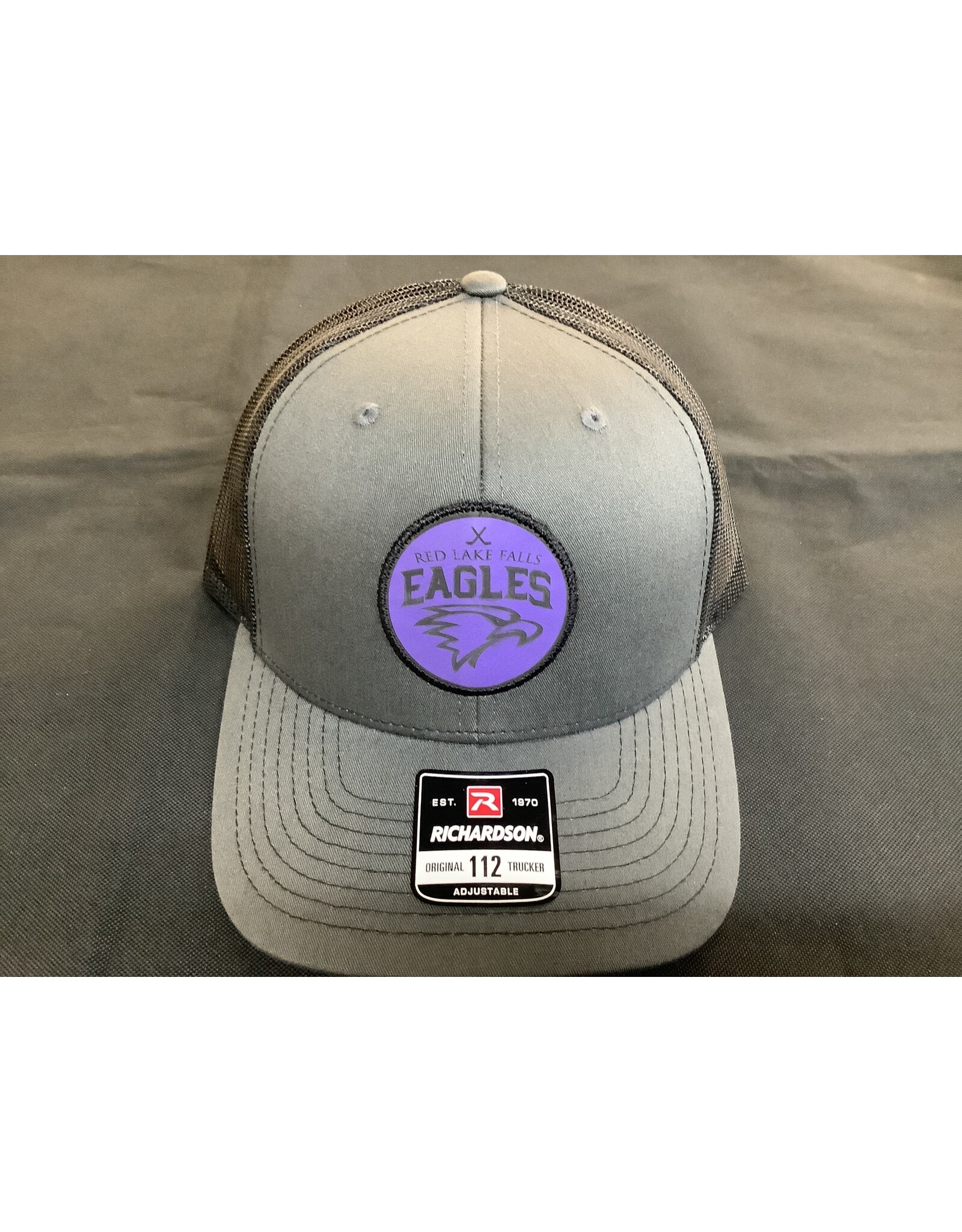 Richardson Red Lake Falls Hockey Purple Patch Snapback Hat OSFM