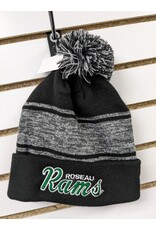 New Era Roseau Rams Black/Grey Heather POM Hat