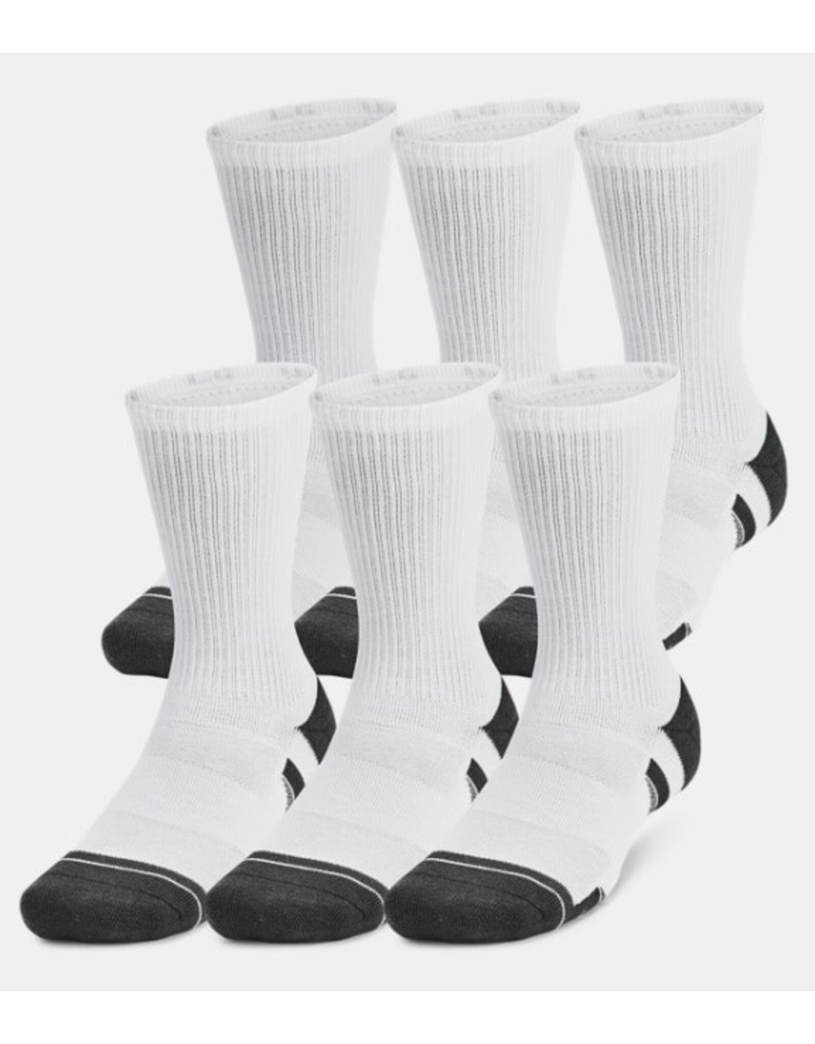 Under Armour Unisex UA Performance Tech 6-Pack Crew Socks