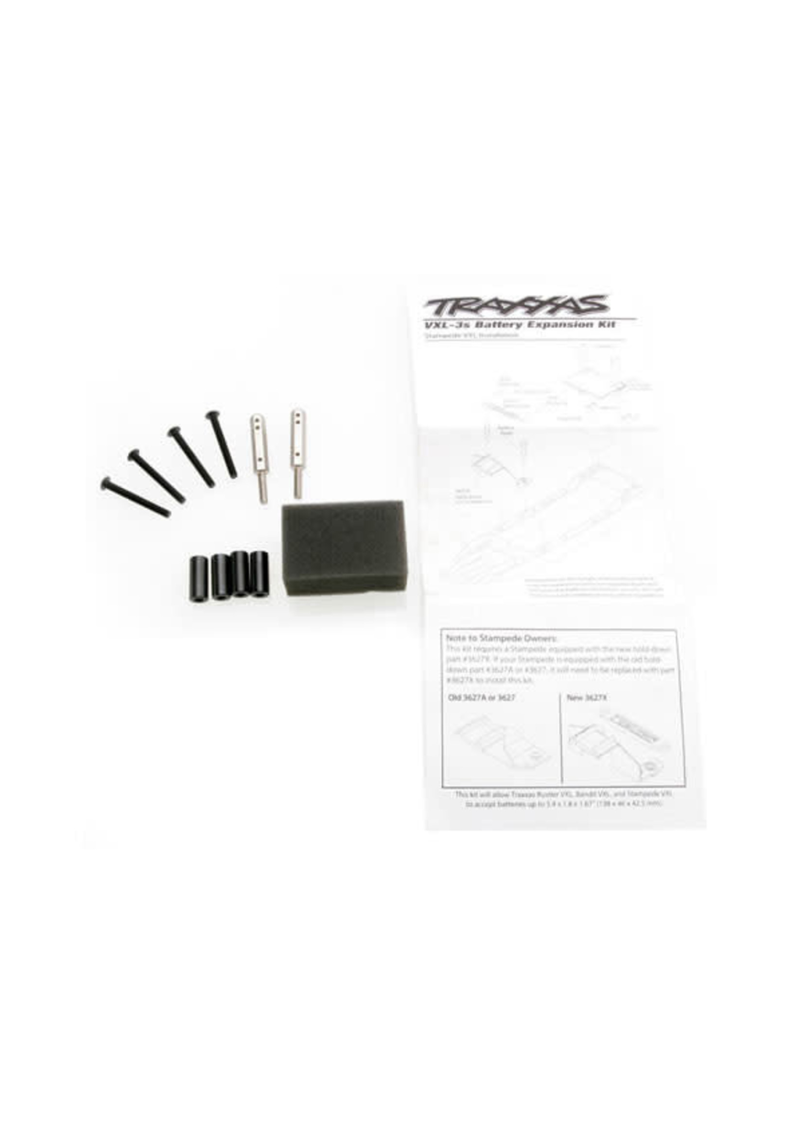 Traxxas TRA3725X Traxxas Battery expansion kit (allows for installation of taller multi-cell battery packs)