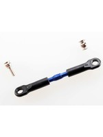 Traxxas TRA3737A Traxxas Turnbuckle, aluminum (blue-anodized), camber link, front, 39mm (1) (assembled w/rod ends)/ hollow balls (2) (See part 3741A for complete camber link set)
