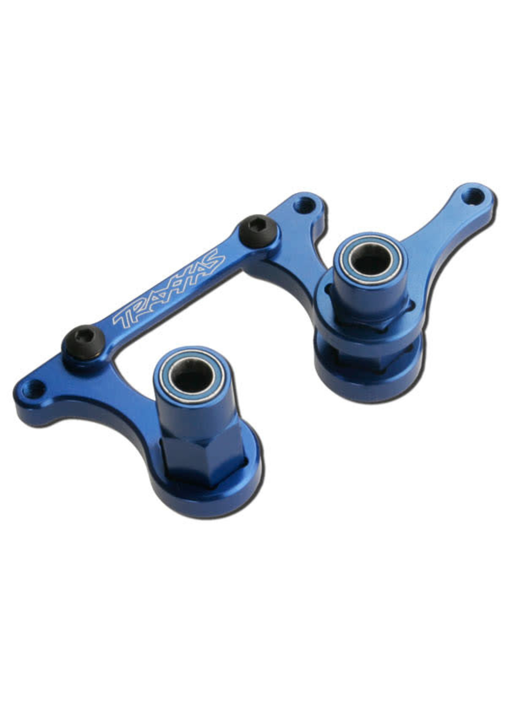 Traxxas TRA3743A Traxxas Steering bellcranks, drag link (blue-anodized 6061-T6 aluminum)/ 5x8mm ball bearings (4)/ hardware (assembled)