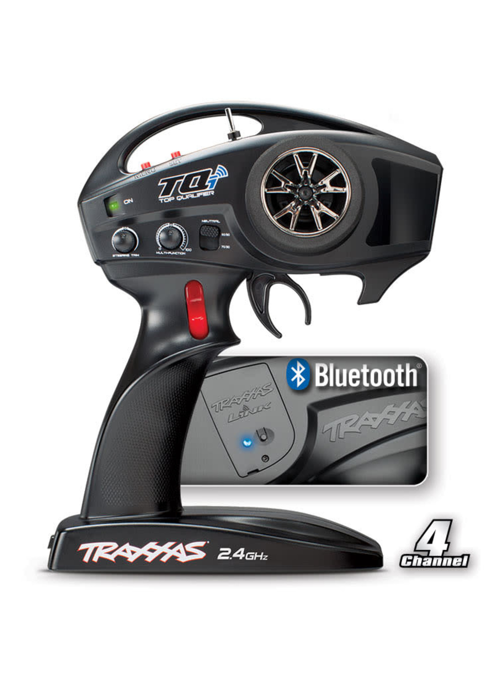 Traxxas TRA6507R Traxxas TQi 2.4 GHz High Output radio system, 4-channel with Traxxas Link™ Wireless Module, TSM (4-ch transmitter, 5-ch micro receiver)