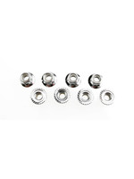 Traxxas TRA5147X Traxxas Nuts, 5mm flanged nylon locking (steel, serrated) (8)