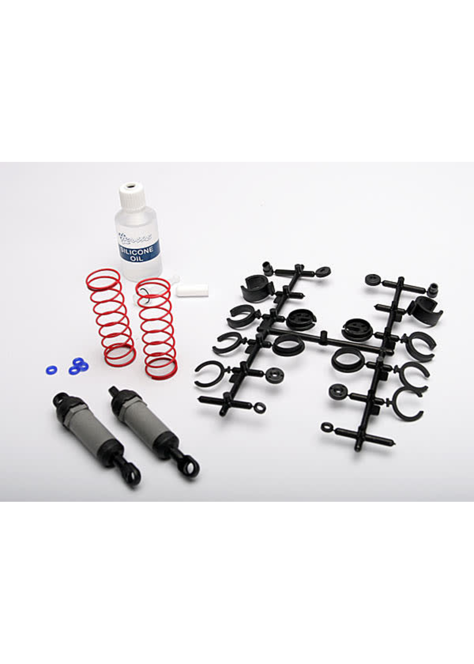 Traxxas TRA3760A Traxxas Ultra Shocks (gray) (long) (complete w/ spring pre-load spacers & springs) (2)