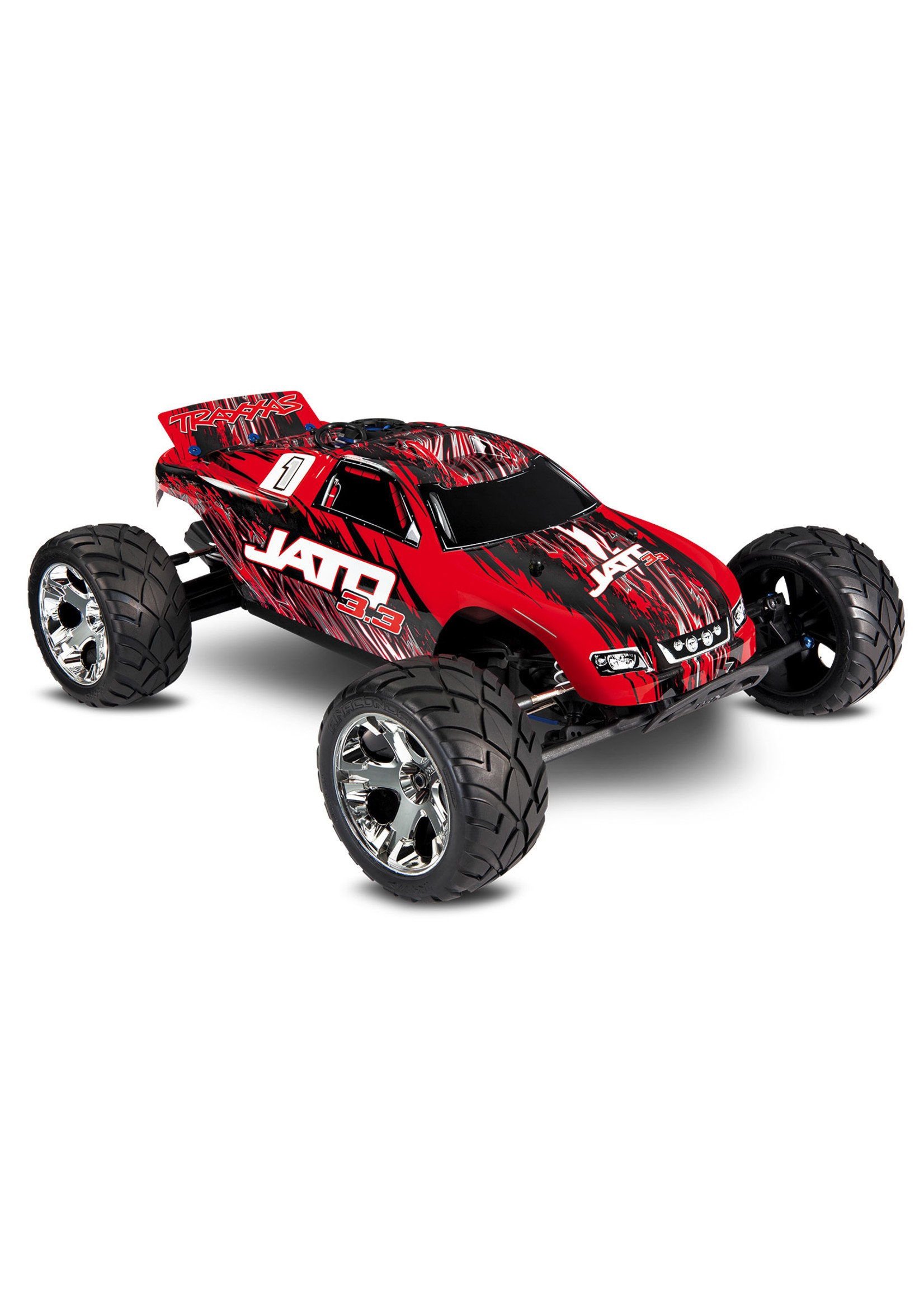 Traxxas TRA55077-3 Traxxas Jato 3.3: 1/10 Scale 2-Speed Nitro-Powered 2WD Stadium Truck with TQi 2.4Ghz Radio System, Traxxas Link Wireless Module, And Traxxas Stability Management (TSM)