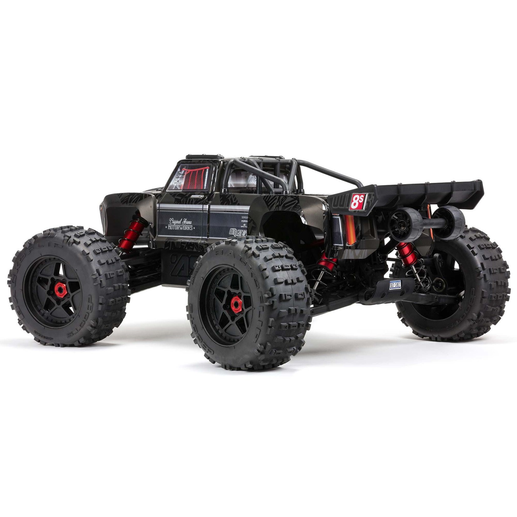 ARA5210 Arrma 1/5 OUTCAST 4WD EXtreme Bash Roller Stunt Truck, Black