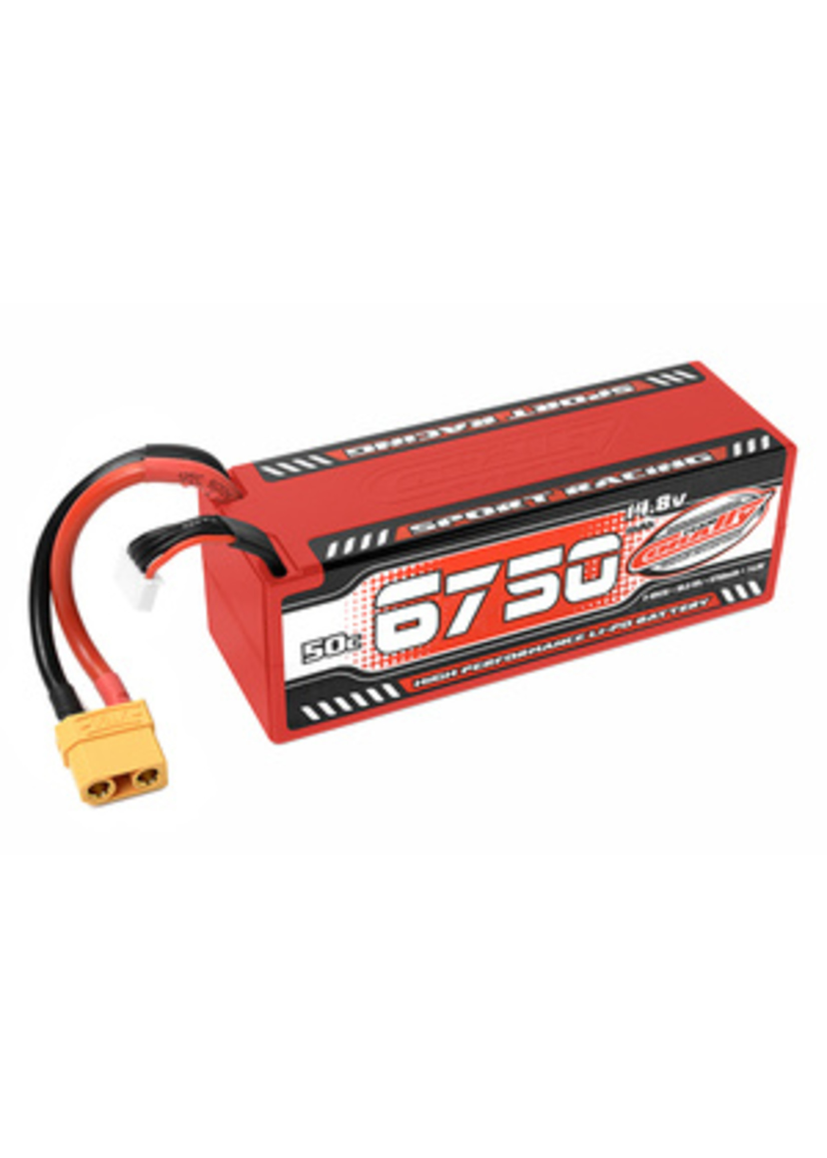Team Corally COR49430 Team Corally 6750mAh 14.8v 4S 50C Hardcase Sport Racing LiPo Battery with Hardwired XT90 Connector