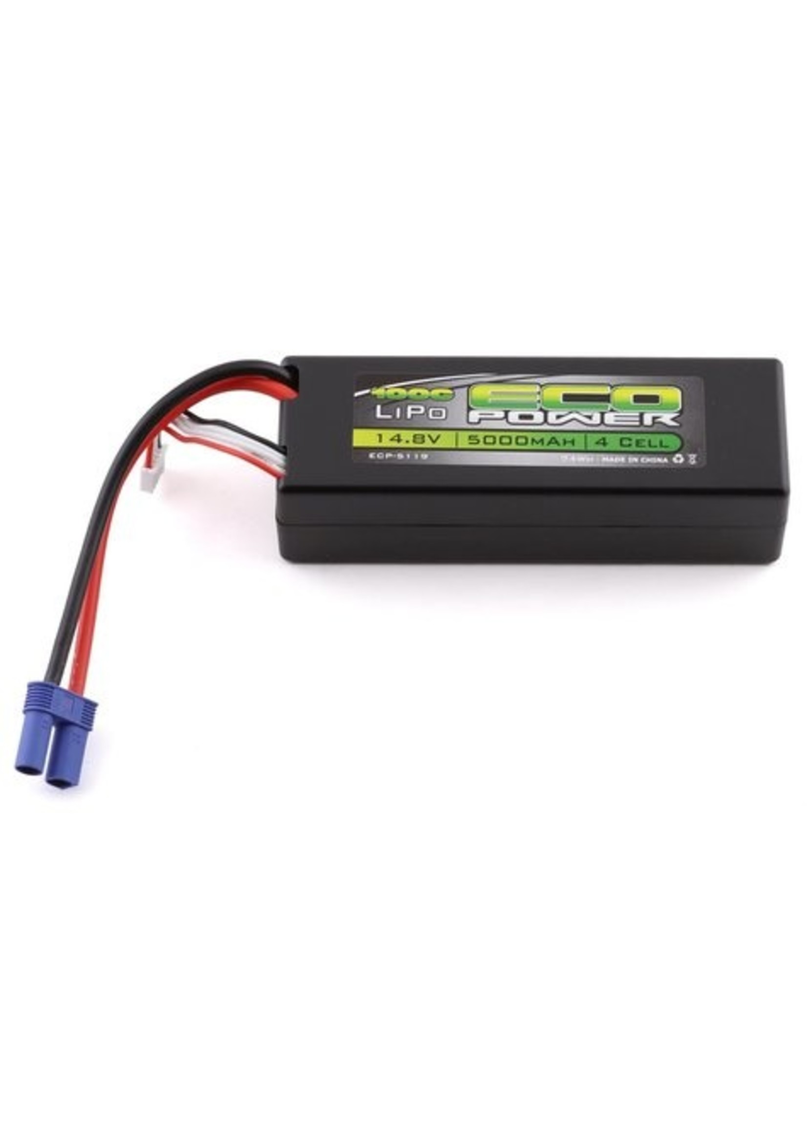 EcoPower ECP-5119 EcoPower "Basher" 4S 100C Hard Case LiPo Battery w/EC5 (14.8V/5000mAh)