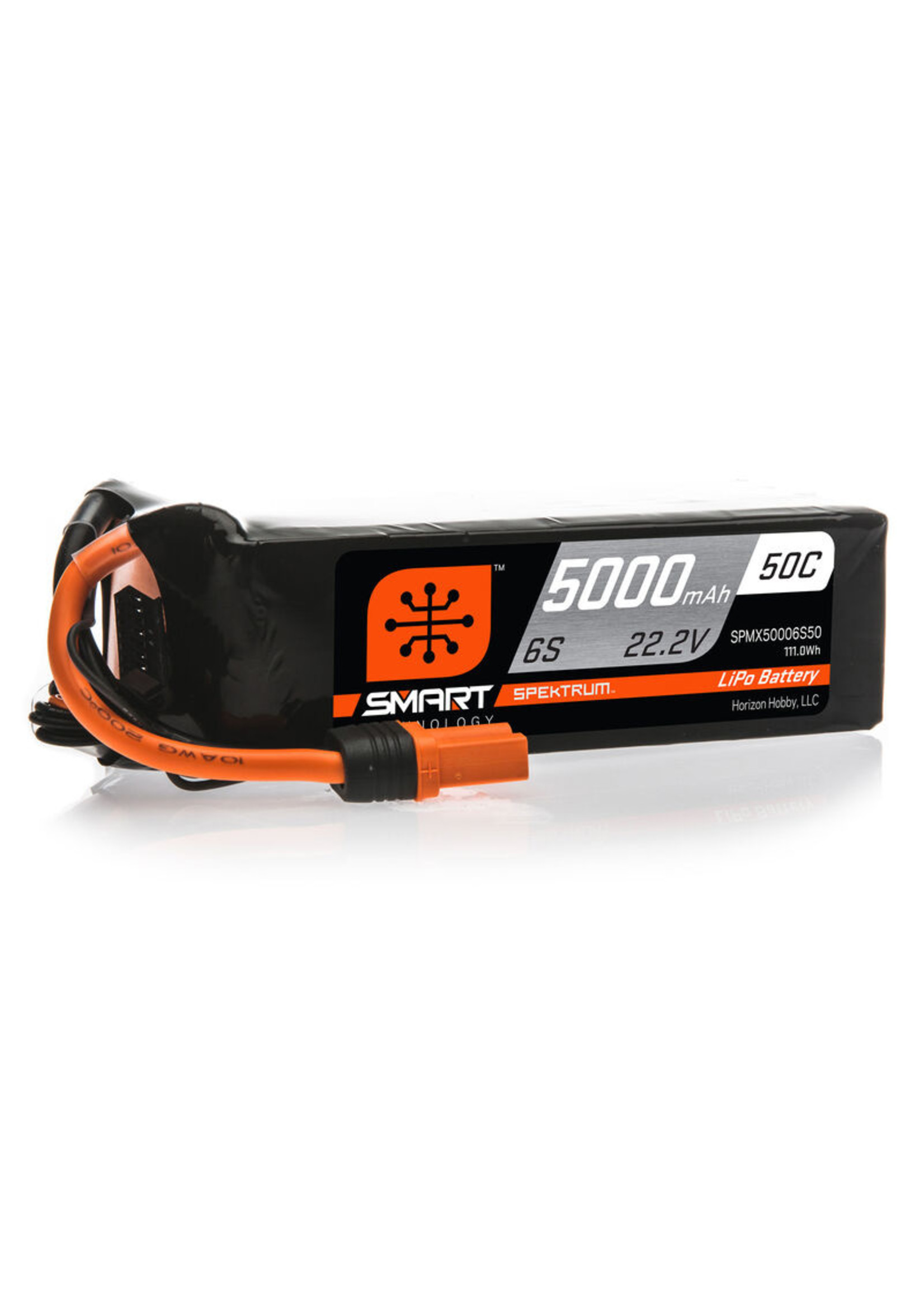Spektrum SPMX50006S50 Spektrum 5000mAh 6S 22.2V 50C Smart LiPo Battery