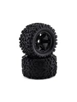 Traxxas TRA8672 Traxxas Tires & wheels, assembled, glued (black wheels, Talon EXT tires, foam inserts) (2) (17mm splined) (TSM rated)