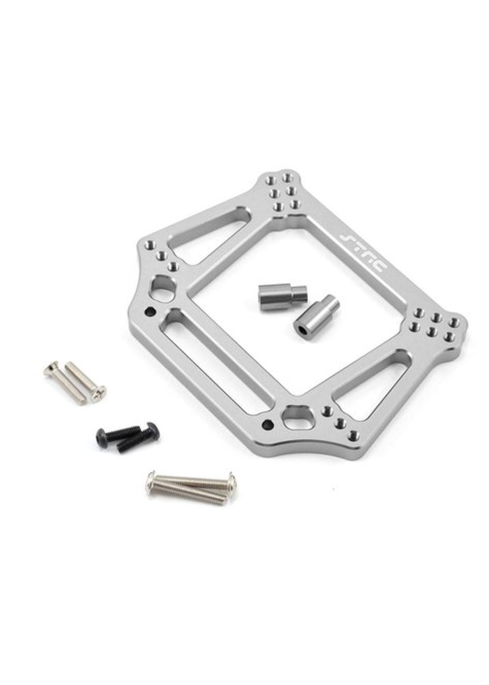 ST Racing Concepts SPTST3639S ST Racing Concepts Aluminum 6mm Heavy Duty Front Shock Tower for Traxxas Stampede/Rustler/Bandit/Slash (Silver)