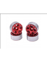 Hobby Details DTSCX24-46A Hobby Details SCX24 Aluminum Starfish Beadlock Wheels, Red