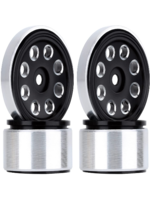 Hobby Details DTSCX24-47B  Hobby Details SCX24 Aluminum Flower 8-Hole Beadlock Wheels, Black