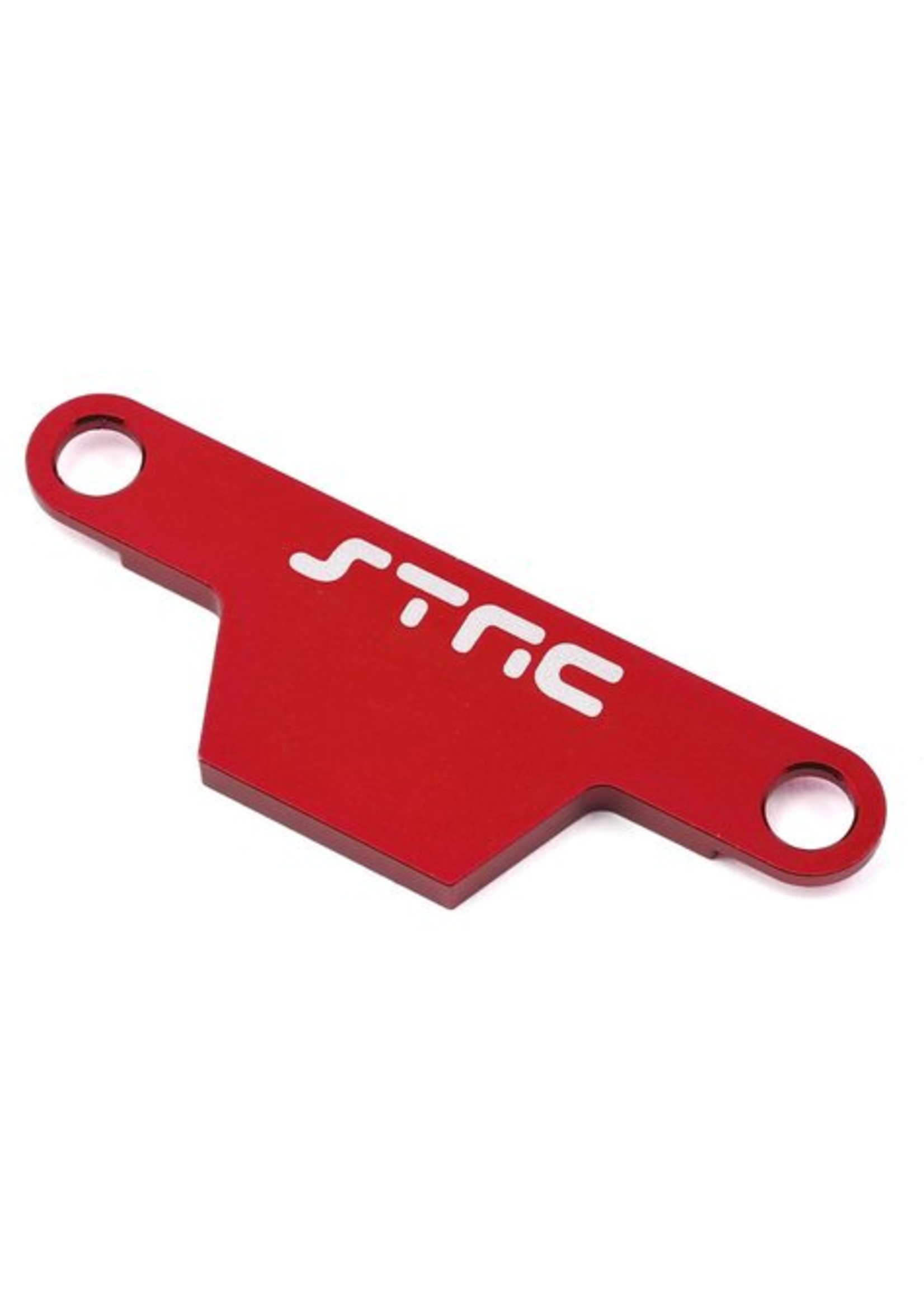 ST Racing Concepts SPTST3727AR ST Racing Concepts CNC Machined Alum. Battery Hold-down Plate for Rustler/Bandit (Red)