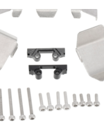 Hobby Details DTSCX24-21 Hobby Details Axial SCX24 Stainless Steel Chassis Armor Skid Plate Guard Parts 3pcs/set