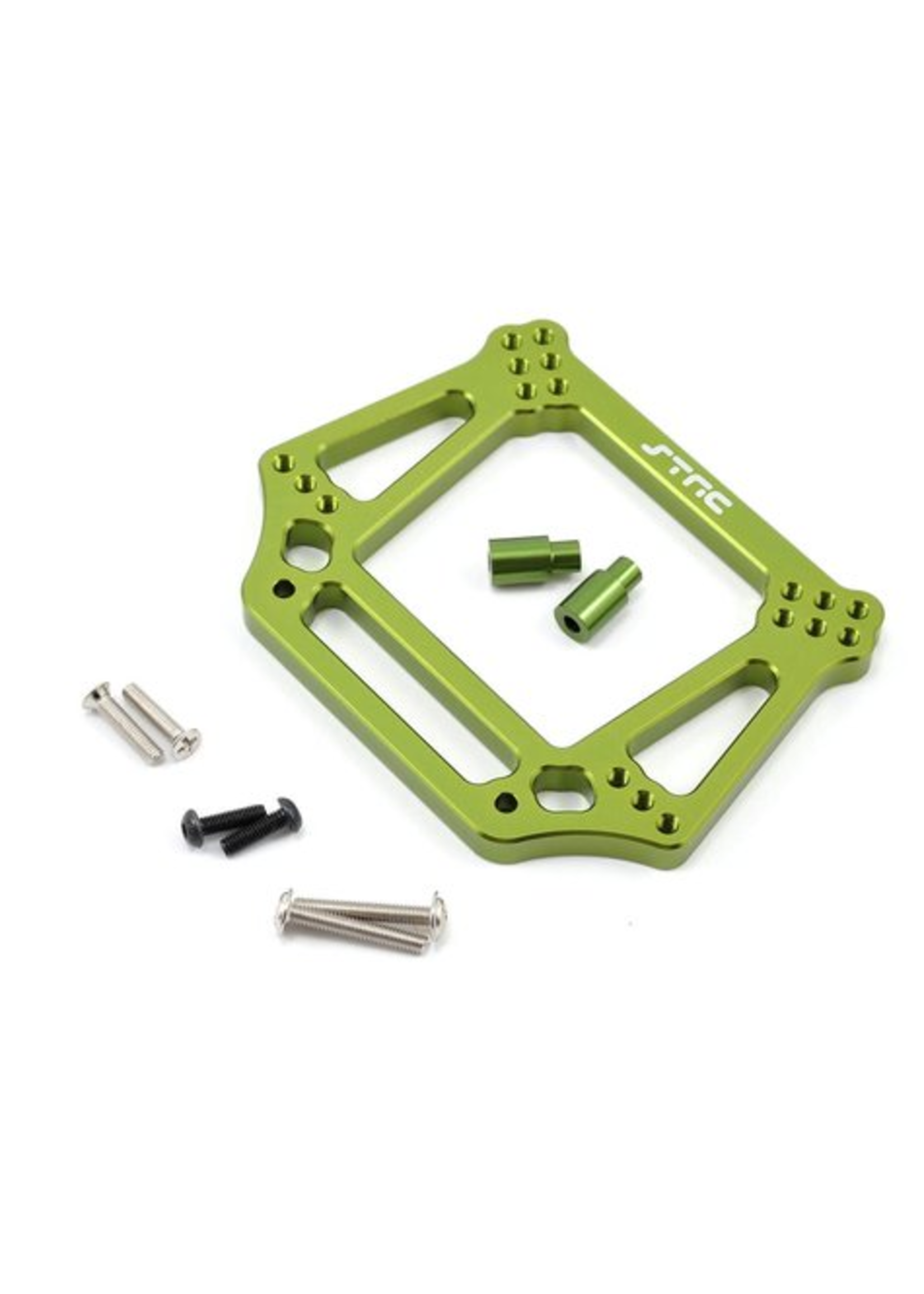 ST Racing Concepts SPTST3639G ST Racing Concepts Aluminum 6mm Heavy Duty Front Shock Tower for Traxxas Stampede/Rustler/Bandit/Slash (Green)