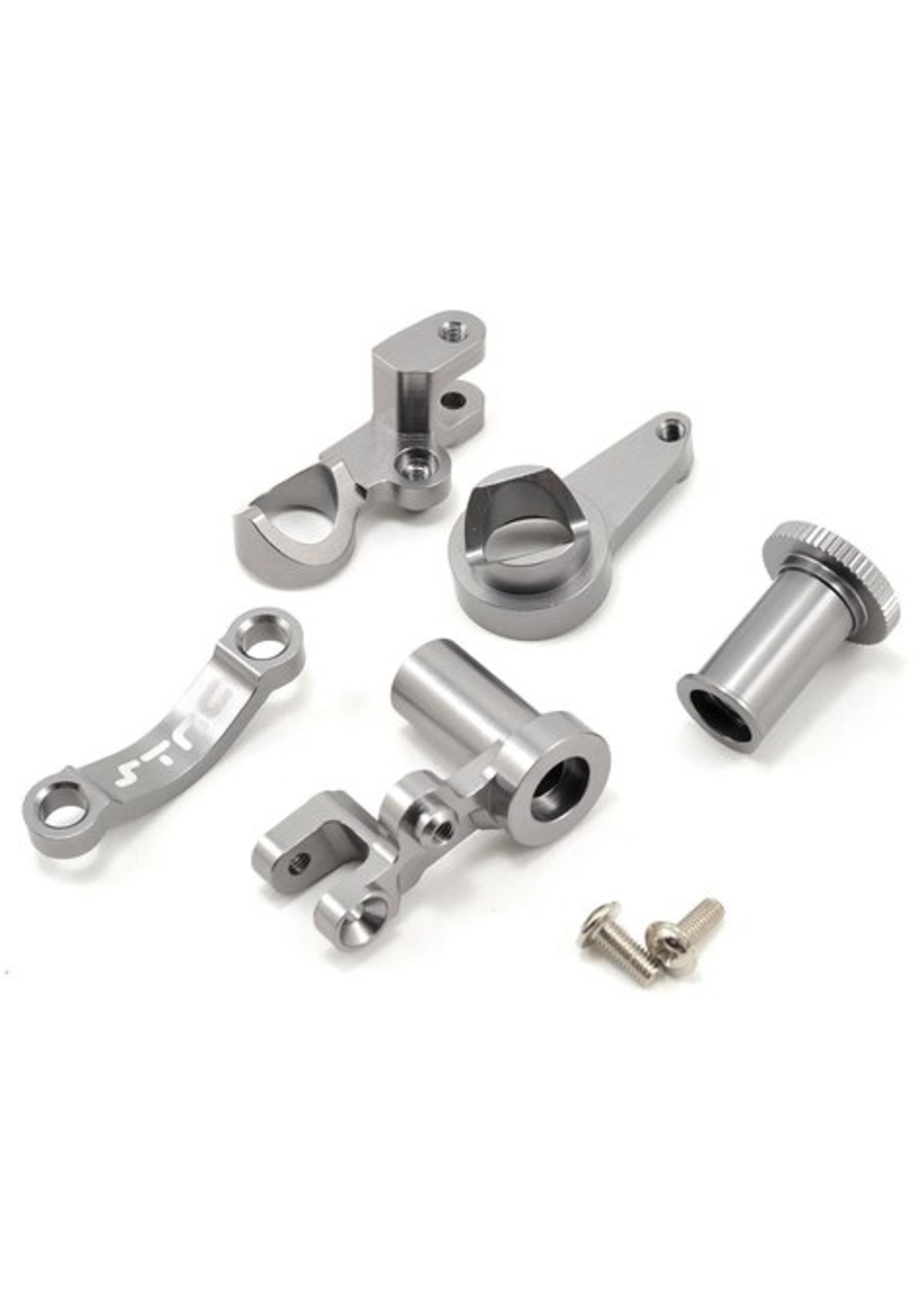 ST Racing Concepts SPTST6845GM ST Racing Concepts HD Alum Steering Bellcrank Set for Slash 4x4 (Gun Metal)