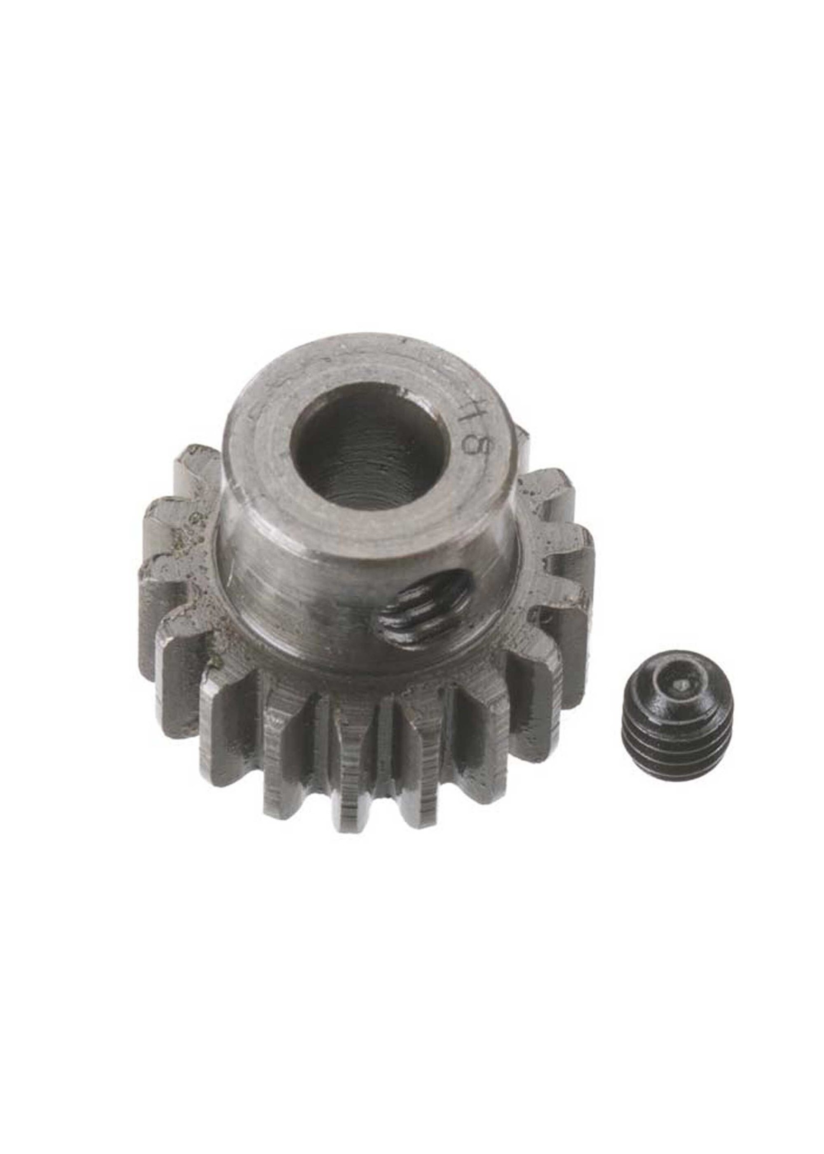Robinson Racing Products RRP8718 Robinson Racing Products Extra Hard Steel .8 Mod Pinion Gear w/5mm Bore (18T)