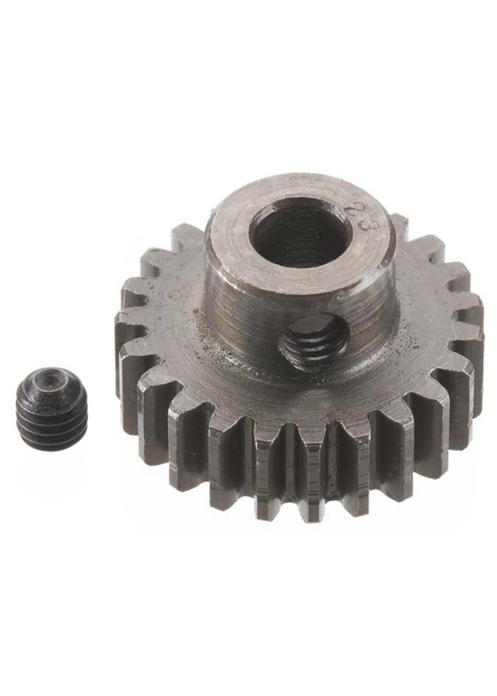 Robinson Racing Products RRP8723 Robinson Racing Products Extra Hard Steel .8 Mod Pinion Gear w/5mm Bore (23T)