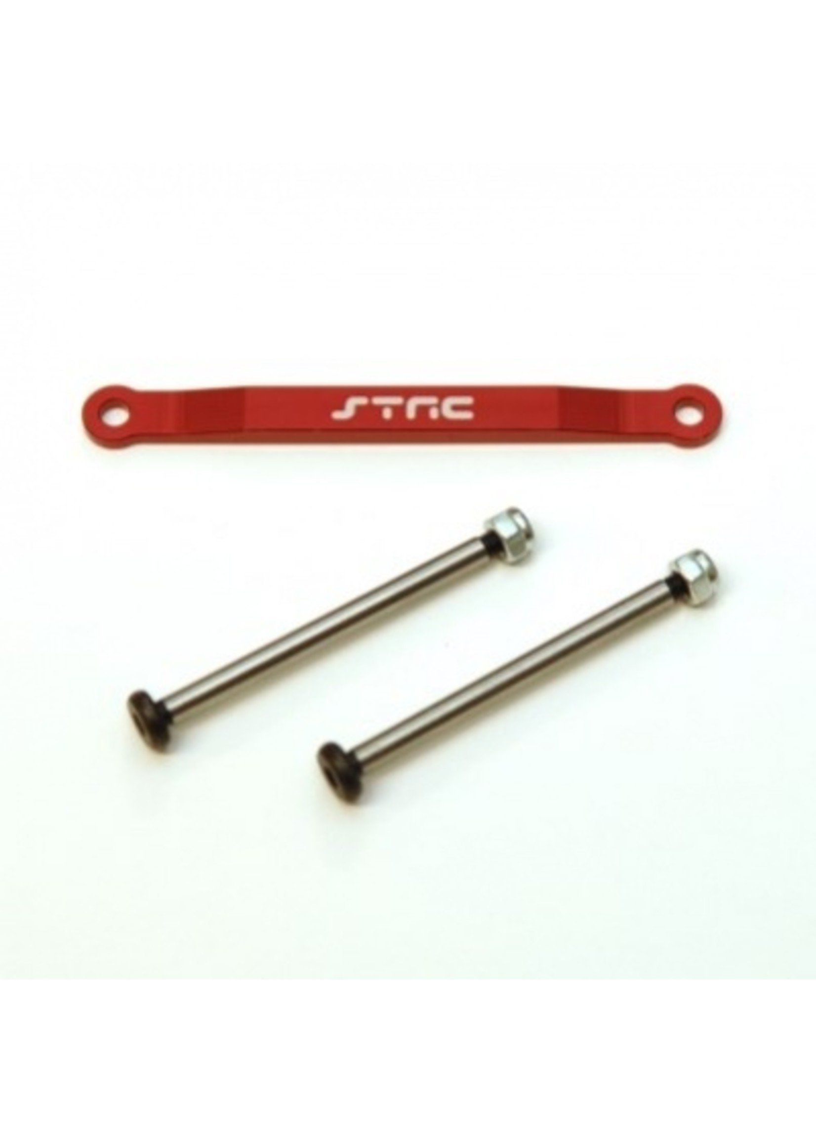 ST Racing Concepts SPTST2532XR ST Racing Concepts CNC Aluminum Front Hingepin Brace Kit, w/Lock-nut Style Hingepins (Red)