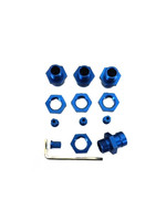 ST Racing Concepts SPTST1654-17B ST Racing Concepts CNC Machined Aluminum 17mm hex adapters for Slash 4x4/Stampede 4x4/Rally (Blue)