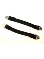 Hot Racing HRASLS90T1111 Hot Racing Suspension Travel Limit Straps 90mm, GunMetal (2pcs)