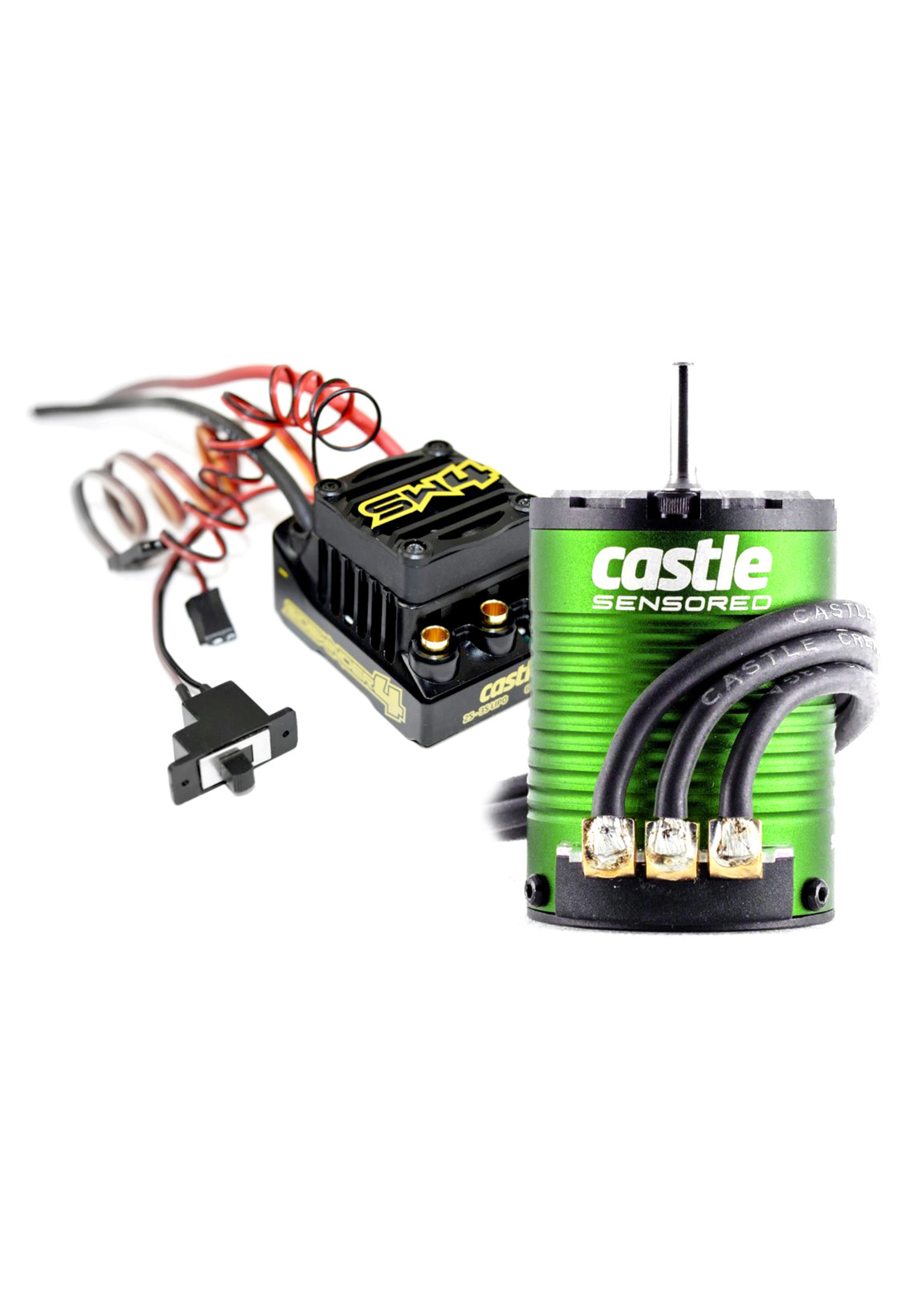 Castle Creations CSE010-0164-06 Castle Creations SW4, 12.6V 2A BEC WP SL ESC, 1410-3800 5mm Sens Mt