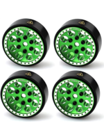 Hobby Details DTSCX24-45B Hobby Details SCX24 Aluminum Starfish Pro Beadlock Wheels, Green