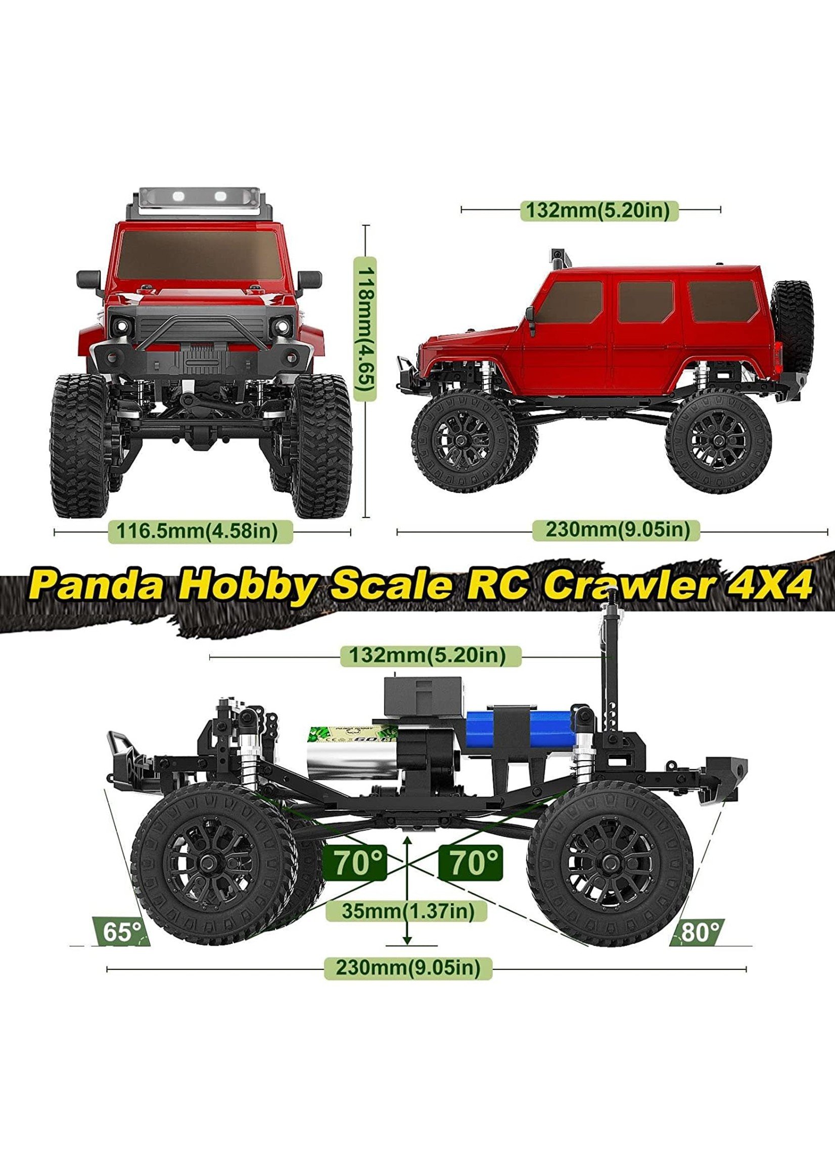 Panda Hobby PHT2402 Panda Hobby 1/24 Tetra24 X3 Portal Edition RTR Scale Mini Crawler