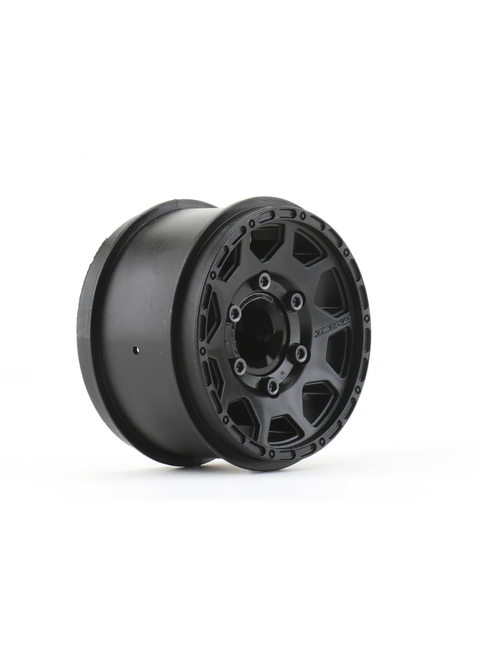 Jetko JKO6105B2 Jetko 1/10 ST MT 2.8 Wheels, Black, 12mm, 1/2" Offset Wide for Traxxas Rustler 2WD/4WD Front & Rear (4)