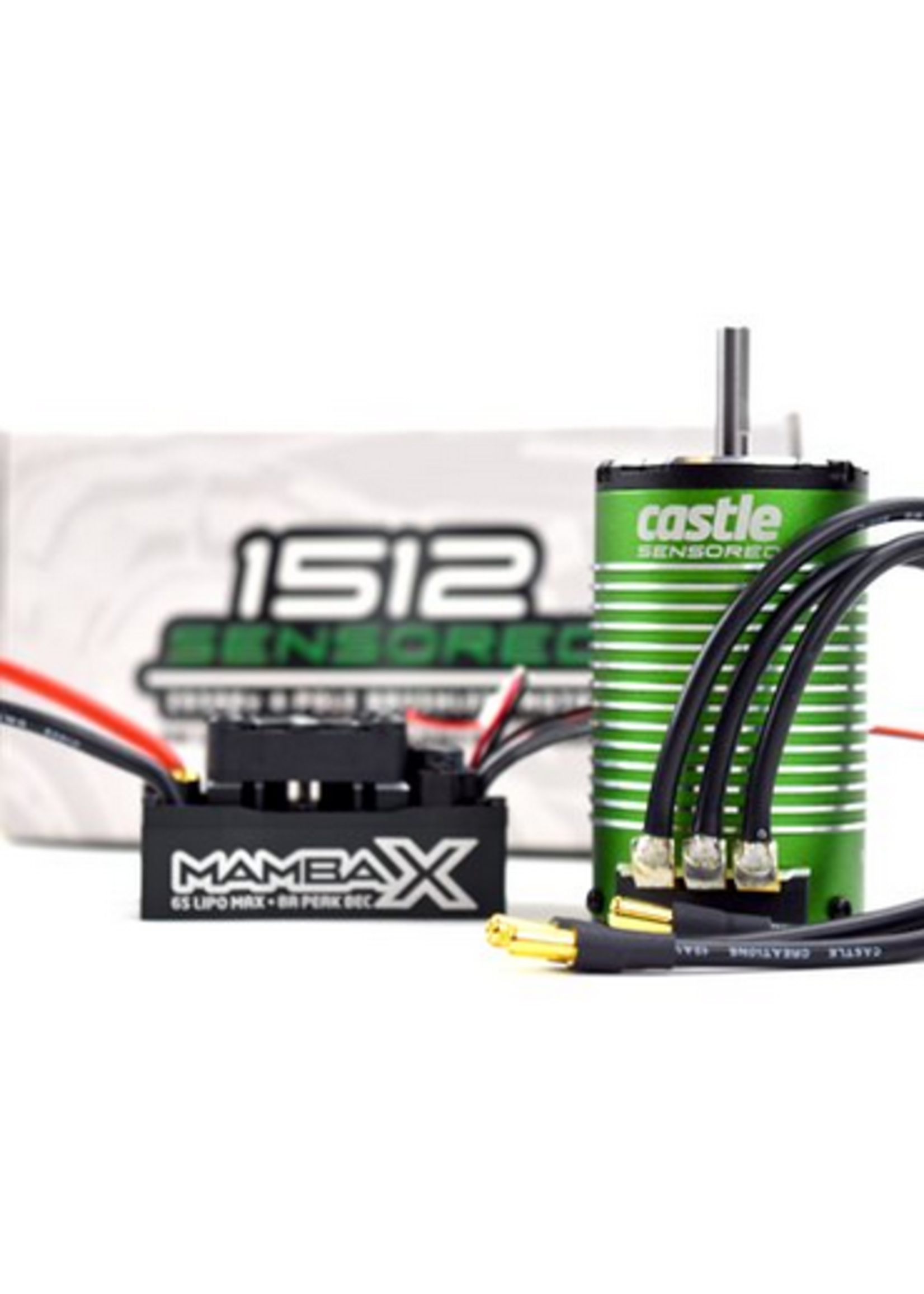 Castle Creations CSE010-0155-06 Castle Creations Mamba X Waterproof 1/8 Brushless Combo w/1512 Sensored Motor