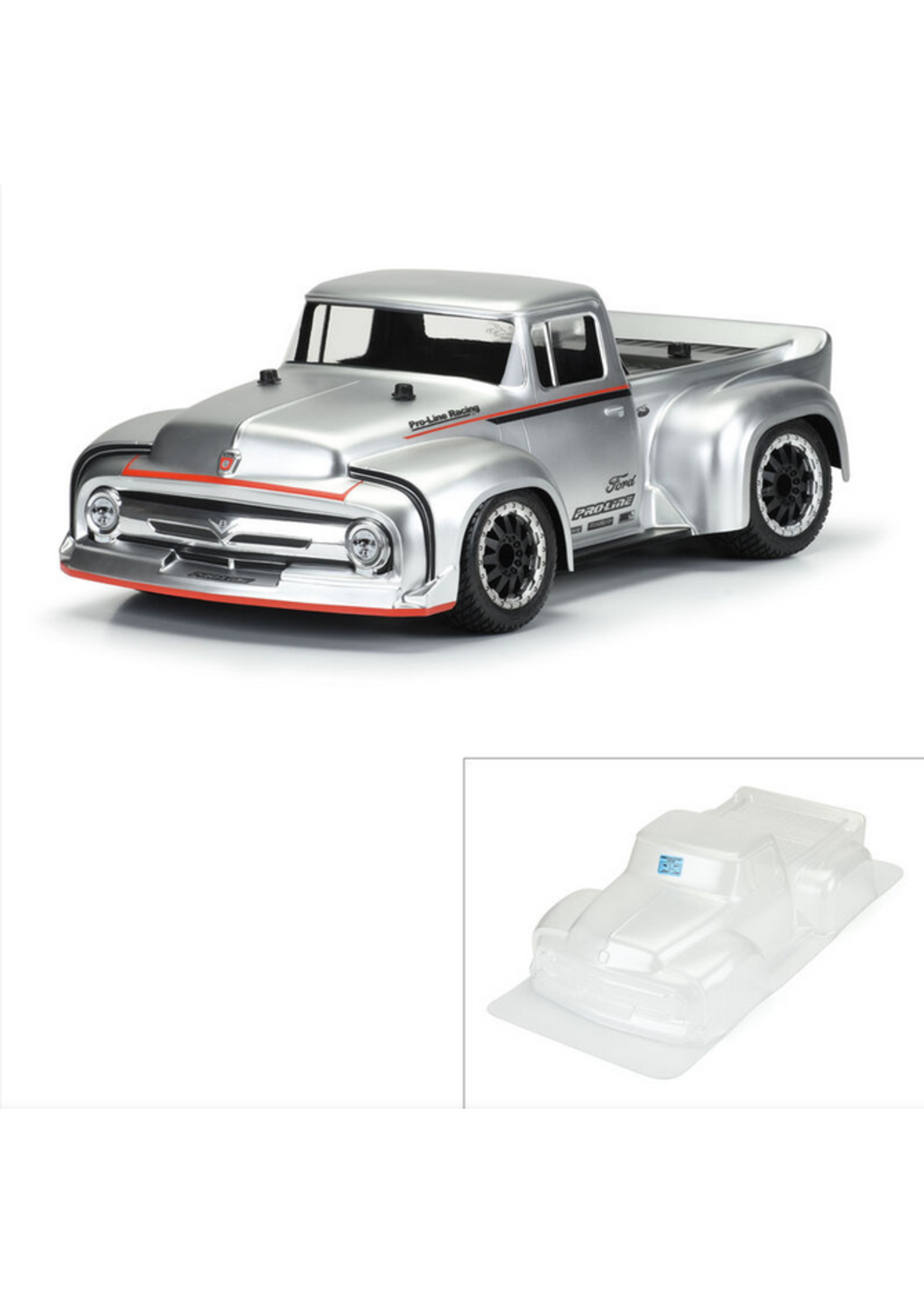Pro-Line Racing PRO3514-00 Pro-Line '56 Ford F-100 St Truck Clear Body Slash 2WD/4x4/Rally